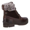 Brown - Back - Cotswold Womens-Ladies Evenlode Ankle Boots