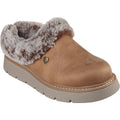 Chestnut - Front - Skechers Womens-Ladies Keepsakes Lite Cozy Blend Slippers