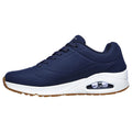 Navy - Pack Shot - Skechers Mens Uno Stand On Air Lace Up Sports Trainers