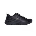 Black - Lifestyle - Skechers Womens-Ladies 2.0 Star Bound Leather Arch Fit Trainers