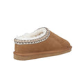 Tan - Back - Cotswold Womens-Ladies Foxmoor Suede Slippers