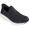 Black-Pink - Front - Skechers Womens-Ladies D´Lux Walker 2.0 Swave Shoes