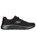 Black - Back - Skechers Mens GO WALK Flex Hands Up Trainers