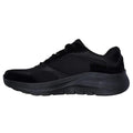 Black - Side - Skechers Mens 2.0 The Keep Patent Leather Arch Fit Trainers