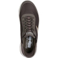 Brown - Pack Shot - Skechers Mens Go Walk Hands Up Slip-on Trainers