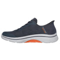 Charcoal-Orange - Side - Skechers Mens 2.0 Simplicity 2 Arch Fit Trainers