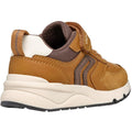 Dark Yellow-Coffee - Back - Geox Boys Rooner Trainers