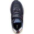 Navy-Dark Red - Side - Geox Boys Rooner Trainers