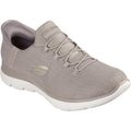 Taupe-Gold - Front - Skechers Womens-Ladies Summits Classy Night Trainers