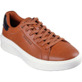 Cognac - Front - Skechers Mens Court Break Suit Trainers