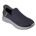 Dark Grey - Front - Skechers Mens Go Walk Flex Hands Free Shoes