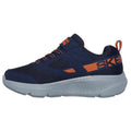 Navy-Orange - Back - Skechers Boys Go Run Elevate Astonishing Speed Trainers