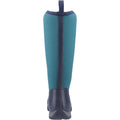 Navy-Spruce - Back - Muck Boots Womens-Ladies Arctic Adventure Wellington Boots