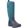 Navy-Spruce - Front - Muck Boots Womens-Ladies Arctic Adventure Wellington Boots