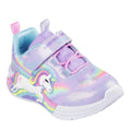 Lavender-Multicoloured - Front - Skechers Girls Chaser Unicorn Trainers