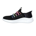 Black-Multicoloured - Lifestyle - Skechers Girls Ultra Flex 3.0 Bungee Fun Trainers