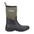 Green - Side - Cotswold Womens-Ladies Ashmead Neoprene Wellington Boots