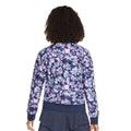 Blue-Lavender - Back - Skechers Womens-Ladies Misty Floral Reversible Jacket