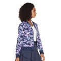 Blue-Lavender - Side - Skechers Womens-Ladies Misty Floral Reversible Jacket