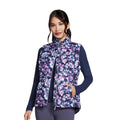 Blue-Lavender - Front - Skechers Womens-Ladies Go Shield Misty Floral Gilet