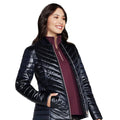 Black - Side - Skechers Womens-Ladies Go Shield Shine Jacket