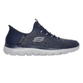 Navy - Side - Skechers Mens Summits Key Pace Slip-In Trainers