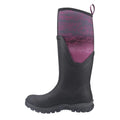 Black-Magenta Faded - Side - Muck Boots Womens-Ladies Arctic Sport II Tall Wellington Boots