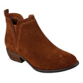 Brown - Front - Skechers Womens-Ladies Texas Rodeo Night Suede Chelsea Boots