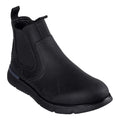 Black - Front - Skechers Mens Augustino Paulo Leather Chelsea Boots