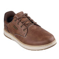 Brown - Front - Skechers Mens Garlan Pryor Vegan Leather Shoes