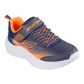 Navy-Orange - Front - Skechers Childrens-Kids Microspec Advance Trainers