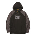 Black-Magnet - Front - CAT Lifestyle Mens Hooded Raglan Sweatshirt