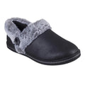 Black - Front - Skechers Womens-Ladies Cozy Campfire French Toast 2 Leather Slippers