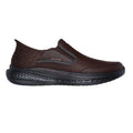 Red-Brown - Lifestyle - Skechers Mens Slade Cooper Leather Trainers