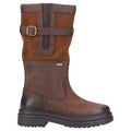 Brown - Side - Cotswold Womens-Ladies Broadwell Suede Mid Calf Boots