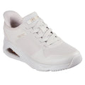 Off White - Front - Skechers Womens-Ladies Tres-Air Uno Easy Steppers Trainers