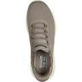 Taupe - Side - Skechers Womens-Ladies BOBS Sport Squad Chaos Trainers