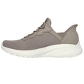 Taupe - Pack Shot - Skechers Womens-Ladies BOBS Sport Squad Chaos Trainers