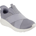 Grey - Front - Skechers Womens-Ladies Bobs Squad Chaos Your Moment Shoes