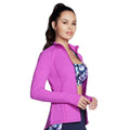 Violet - Side - Skechers Womens-Ladies Gowalk Jacket