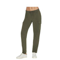 Olive-Black - Front - Skechers Womens-Ladies Cargo Trousers