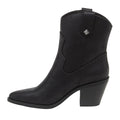 Black - Side - Rocket Dog Womens-Ladies Feather Cowboy Boots