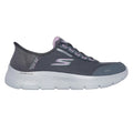 Charcoal-Lavender - Side - Skechers Womens-Ladies Go Walk Flex Clear Creek Trainers