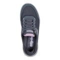 Charcoal-Lavender - Lifestyle - Skechers Womens-Ladies Go Walk Flex Clear Creek Trainers