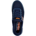 Navy - Side - Skechers Mens Go Walk Flex Trainers