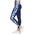 Blue-Lavender - Side - Skechers Womens-Ladies Gowalk Misty Floral Leggings