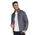 Black-Charcoal - Front - Skechers Mens Go Shield Altitude Reversible Jacket