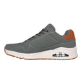 Olive - Back - Skechers Mens Uno Suited On Air Suede Trainers