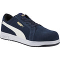 Navy - Front - Puma Safety Mens Iconic Suede Low Safety Trainers