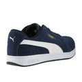 Navy - Back - Puma Safety Mens Iconic Suede Low Safety Trainers